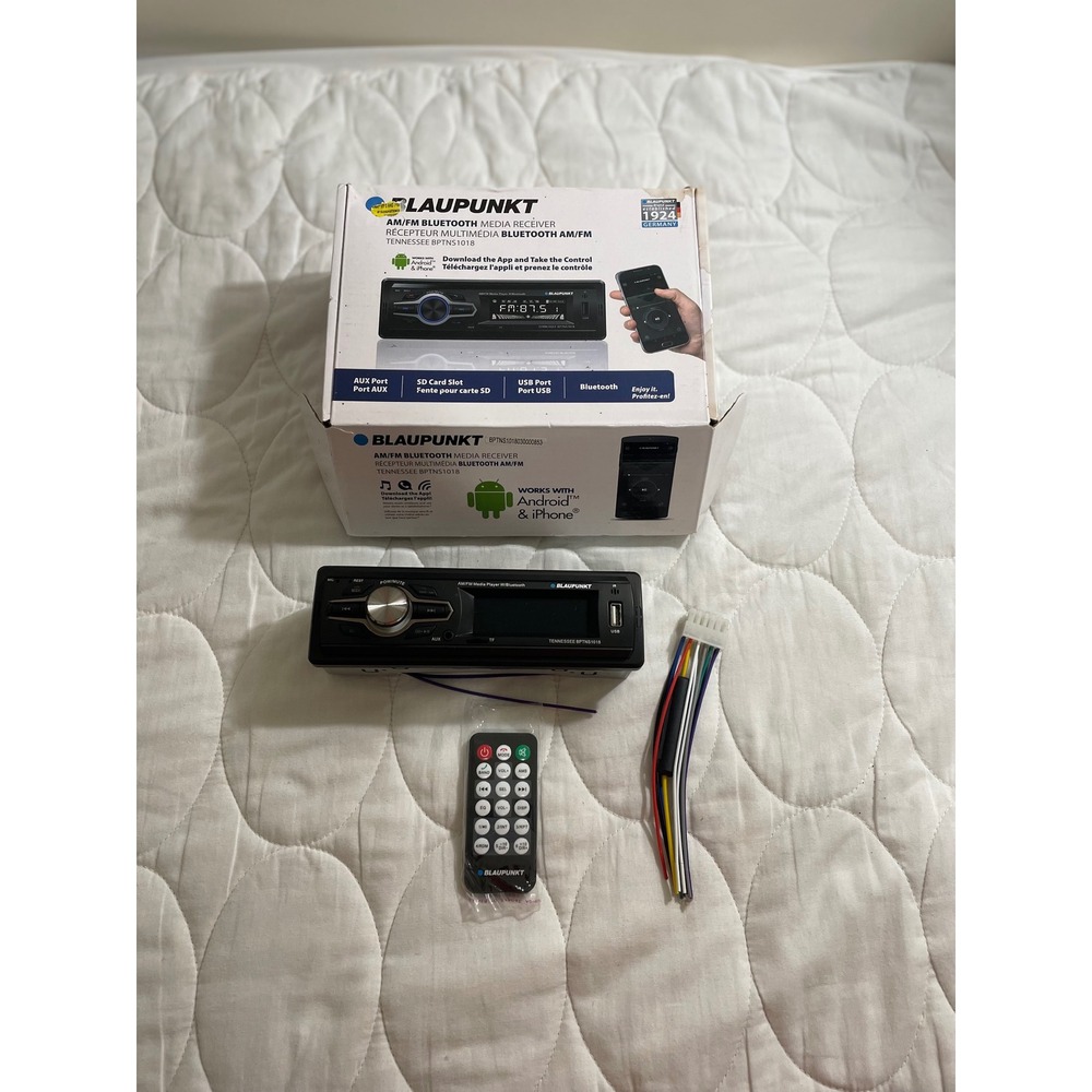Blaupunkt Tennessee BPTNS1018 AM/FM Bluetooth Media Receiver Single DIN Black